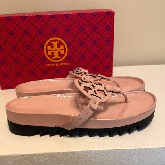 Tory Burch Blush Lug Sandals - Picture 7 of 9